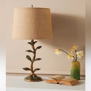 Anthropologie Grow Gold and Brown Table Lamp